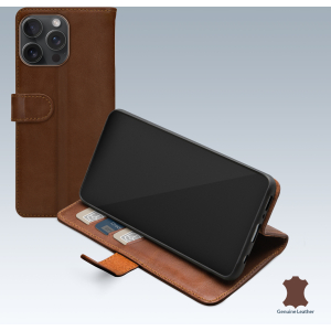 Mobilize Leather Wallet Apple Iphone 15 Pro Max Brown