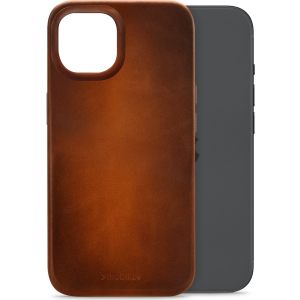 Mobilize Magsafe Compatible Premium Leather Case Apple Iphone 15 Burned Cognac