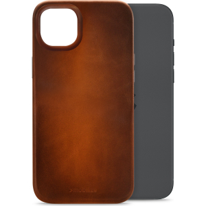 Mobilize Magsafe Compatible Premium Leather Case Apple Iphone 15 Plus Burned Cognac