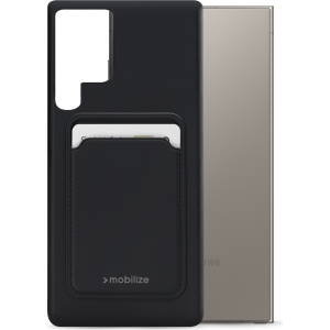 Mobilize Rubber Gelly Card Case Samsung Galaxy S24 Ultra 5G Matt Black