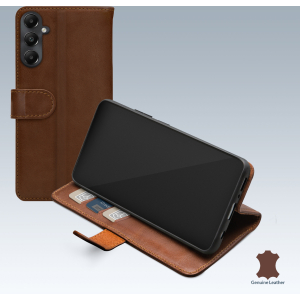 Mobilize Leather Wallet Samsung Galaxy A05S Brown