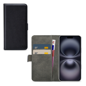 Mobilize Classic Gelly Wallet Book Case Apple Iphone 16 Plus Black