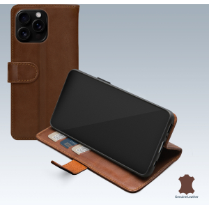Mobilize Leather Wallet Apple Iphone 16 Pro Max Brown