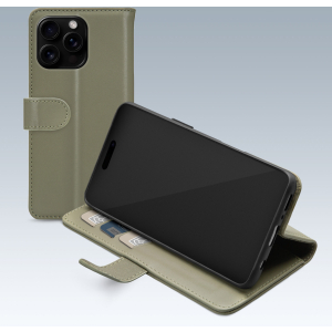Mobilize Premium Gelly Wallet Book Case Apple Iphone 16 Pro Green