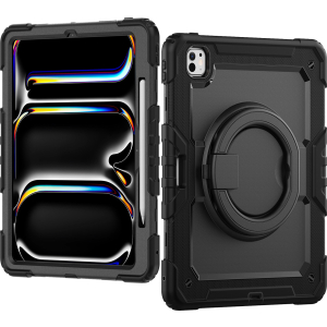 Mobilize Rotating Defender Case Stand Function For Apple Ipad Pro 13 (2024/2025) Black