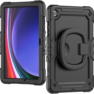 Mobilize Rotating Defender Case Stand Function For Samsung Galaxy Tab A9+/A11+ 11 Black