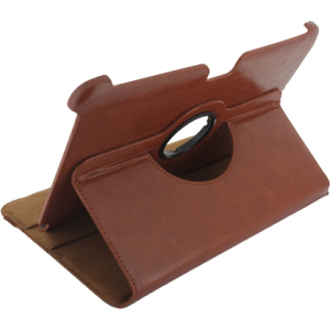 Xccess Deluxe Rotating Case Samsung Galaxy Note 10.1 N8000 Cognac