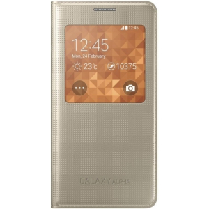 Samsung Ef-Cg850Bfegww Samsung Smartview Cover Galaxy Alpha Gold