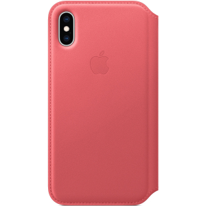 Apple Mrx12Zm/A Apple Leather Folio Case Iphone Xs Peony Pink
