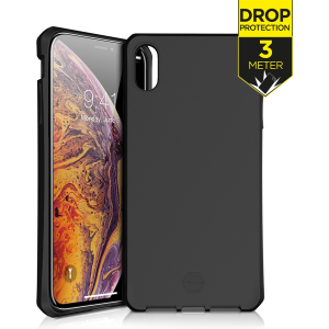 Itskins Level 2 Spectrumsolid For Apple Iphone Xs Max Plain Black