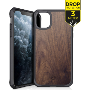 Itskins Level 2 Hybridfusion For Apple Iphone 11 Pro Max Dark Wood
