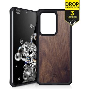 Itskins Level 2 Hybridfusion For Samsung Galaxy S20 Ultra/S20 Ultra 5G Dark Wood