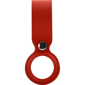 Xccess Pu Leather Airtag Loop Red