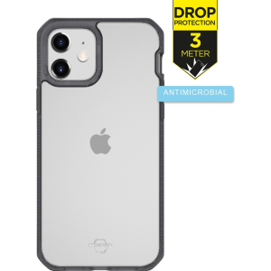 Itskins Level 2 Hybridfrost For Apple Iphone 12 Mini Transparent Black