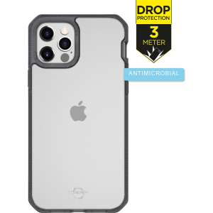 Itskins Level 2 Hybridfrost For Apple Iphone 12 Pro Max Transparent Black