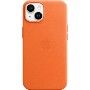 Apple Mppf3Zm/A Apple Leather Case With Magsafe Iphone 14 Plus Orange