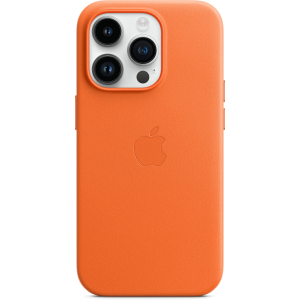 Apple Mppr3Zm/A Apple Leather Case With Magsafe Iphone 14 Pro Max Orange