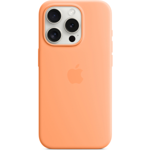 Apple Mt1H3Zm/A Apple Silicone Case With Magsafe Iphone 15 Pro Sorbet Orange