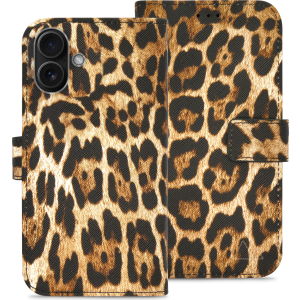 My Style Flex Wallet For Apple Iphone 16 Plus Wild Leopard