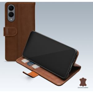 Mobilize Leather Wallet Samsung Galaxy S25 Edge 5G Brown