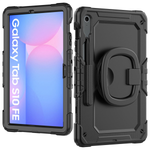 Mobilize Rotating Defender Case Stand Function For Samsung Galaxy Tab S10 Fe 11/S10 Lite Black