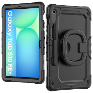 Mobilize Rotating Defender Case Stand Function For Samsung Galaxy Tab S10 Fe+ 13.1 Black