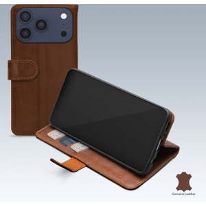 Mobilize Leather Wallet Apple Iphone 17 Pro Max Brown
