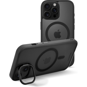 Mobilize Magsafe Compatible Hybrid Pro Case With Camera Stand Apple Iphone 16 Pro Max Black