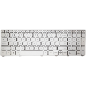 Dell Inspiron 17 Toetsenbord US Qwerty zilver met backlit
