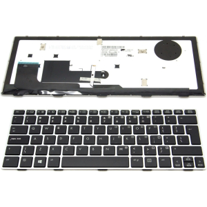 HP EliteBook Revolve 810 Toetsenbord Qwerty zwart backlit