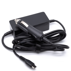 65W USB-C auto oplader Zwart