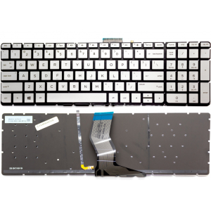 Toetsenbord HP Pavilion 17-ab US QWERTY zilver (geen frame) Backlit