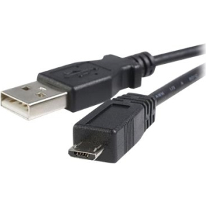 MicroUSB kabel 1m zwart