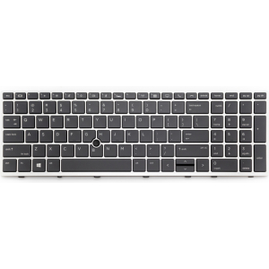 Replacement Toetsenbord voor HP EliteBook 850 G5 Zilver, backlit en pointerstick