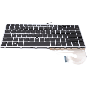 Replacement Toetsenbord voor HP EliteBook 840 G5 Zilver, backlit en pointerstick