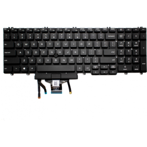 Dell Precision 7530 Toetsenbord US QWERTY Zwart Backlit + Pointerstick