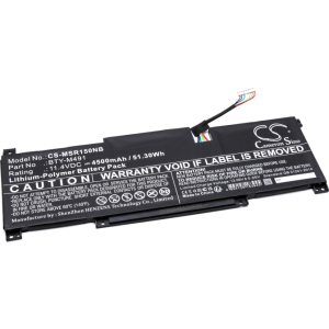 Replacement Accu voor MSI BTY-M491 11.4v 4500mAh 51Wh