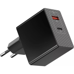 Replacement 45W USB-C oplader Zwart met 1 USB-C en 1 USB-A aansluiting