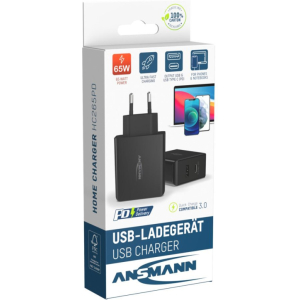 Ansmann USB Type A en Type C lader 65 watt
