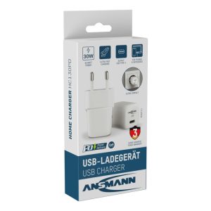Ansmann 30 Watt USB-C Lader Wit