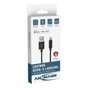 Ansmann USB-A naar Lightning kabel 200 cm