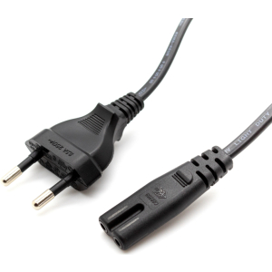 Netsnoer C7 tweepolig 5 meter zwart