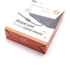 (21) Premium RETAIL Universele AC adapter 65 Watt 17 tips