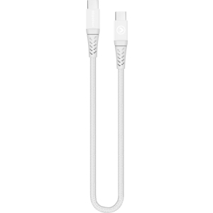 Mobilize Strong Nylon Cable Usb-C To Usb-C 20Cm. 100W White
