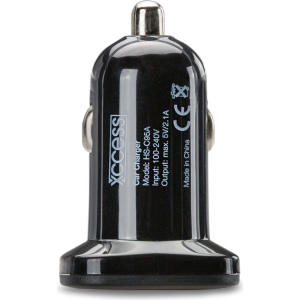 Xccess Car Charger Single Usb 2.1A Black