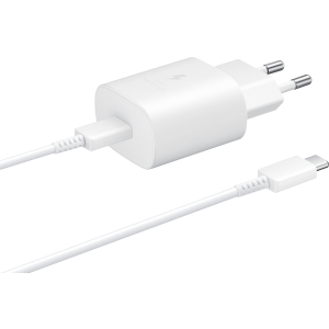 Samsung Ep-Ta800Xwegww Samsung Super Fast Pd Wall Charger Usb-C Incl. Usb-C Cable 25W White Bulk