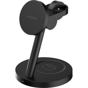 Mobilize 3In1 Charger Station Magsafe Compatible 25W Qi2.2 Black