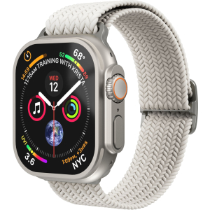 Vonmählen Woven Loop For Apple Watch 44 - 45 - 46 - 49Mm One Size Silver/Cream