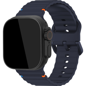Mobilize Silicon Watch Band - Buckle - For Apple 42/44/45/49Mm - Blue