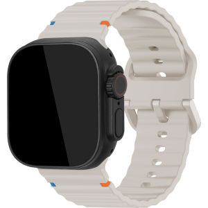 Mobilize Silicon Watch Band - Buckle - For Apple 42/44/45/49Mm - Starlight